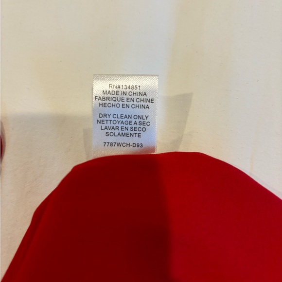 WAYF Red Posie Lace Trim Strappy Cami Tank Top Womens Small Lace Up Deep V-Neck - Picture 8 of 9